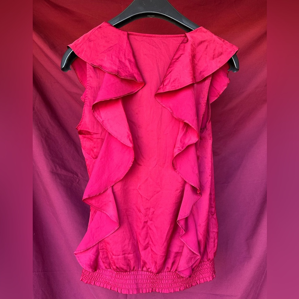 Express Ruby Ruffle Blouse - image 2